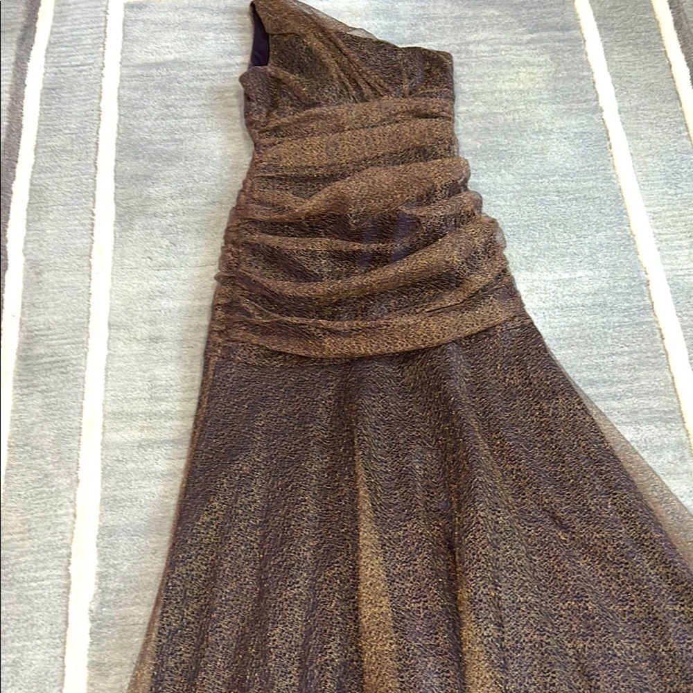 Elegant Brown Evening Gown
